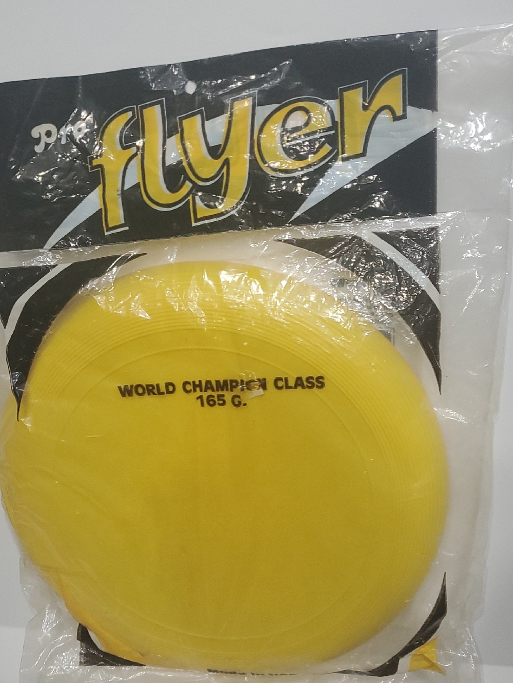 World Champion Class 165g Kids Yellow Flying Disc